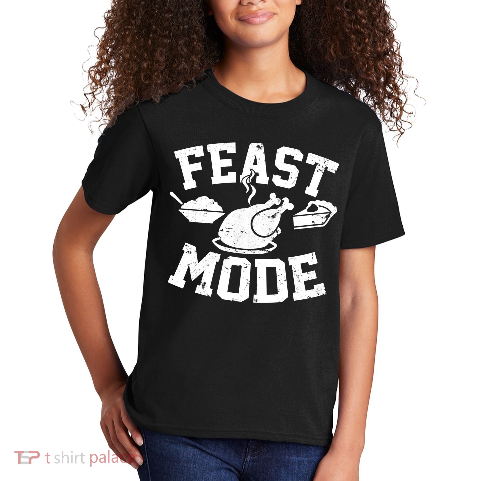Thanksgiving Feast Mode Kids T-Shirt