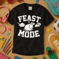 Thanksgiving Feast Mode Kids T-Shirt thumb 3