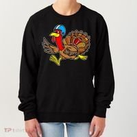 Thanksgiving Football Turkey Women's Sweatshirt thumb 0