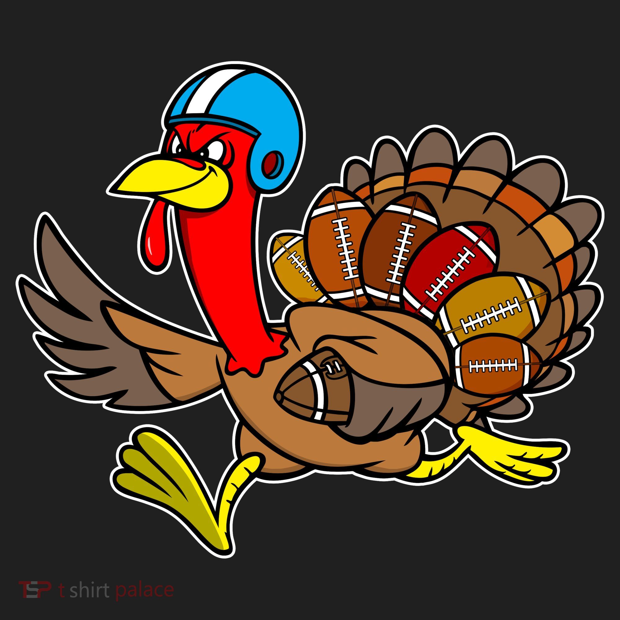 Thanksgiving Football Turkey Women's Sweatshirt
