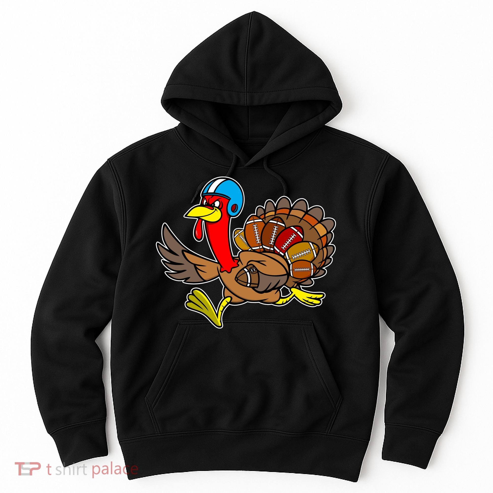 Thanksgiving Football Turkey Hoodie