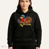 Thanksgiving Football Turkey Hoodie thumb 5
