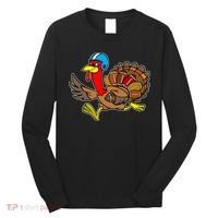 Thanksgiving Football Turkey Long Sleeve Shirt thumb 0