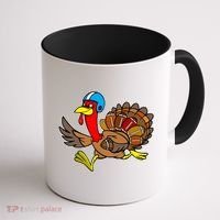 Thanksgiving Football Turkey Coffee Mug thumb 1
