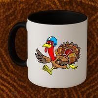 Thanksgiving Football Turkey Coffee Mug thumb 2