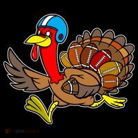 Thanksgiving Football Turkey Women's Hoodie thumb 2