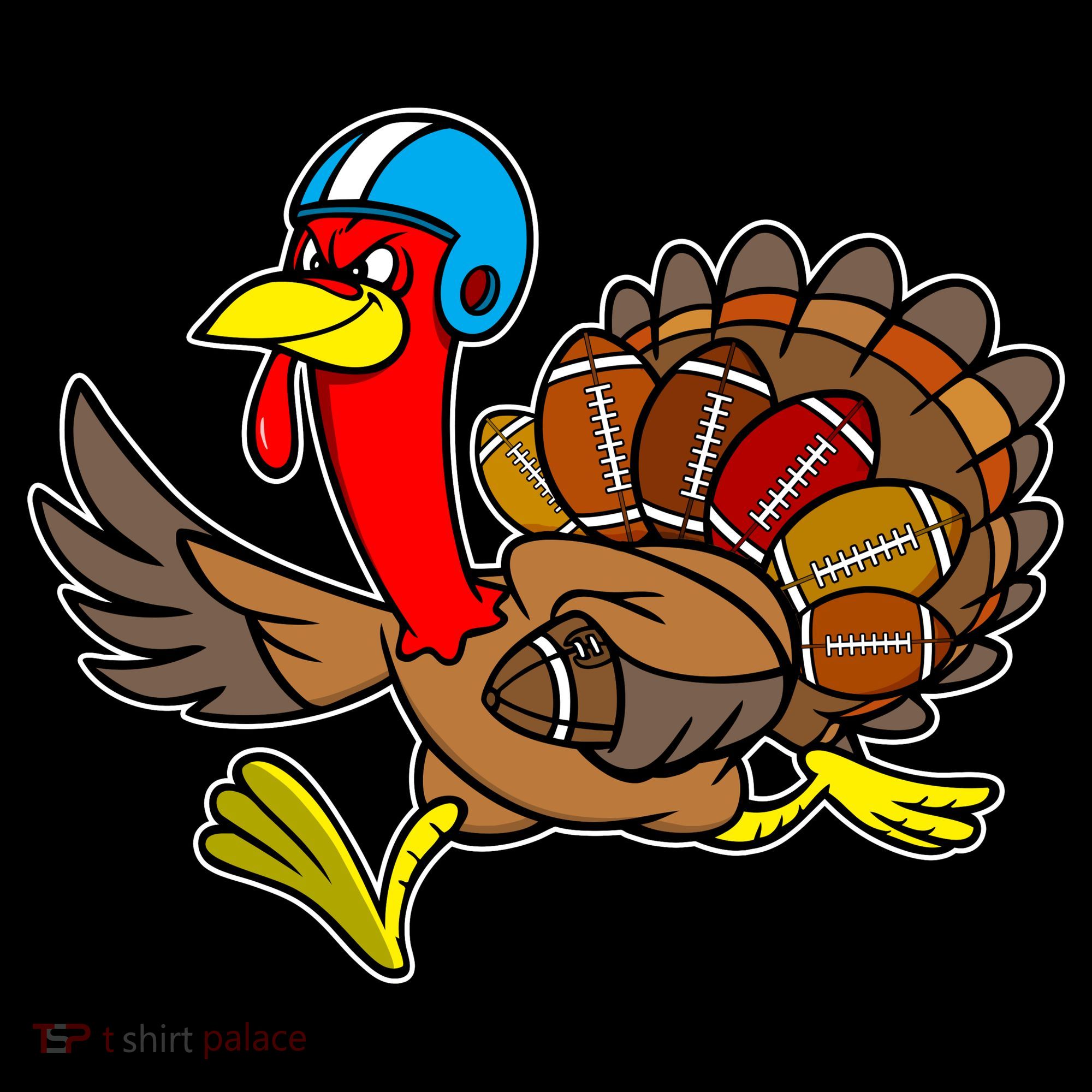 Thanksgiving Football Turkey Women's Hoodie
