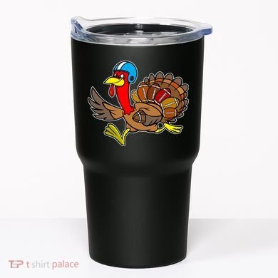 Thanksgiving Football Turkey Tumbler