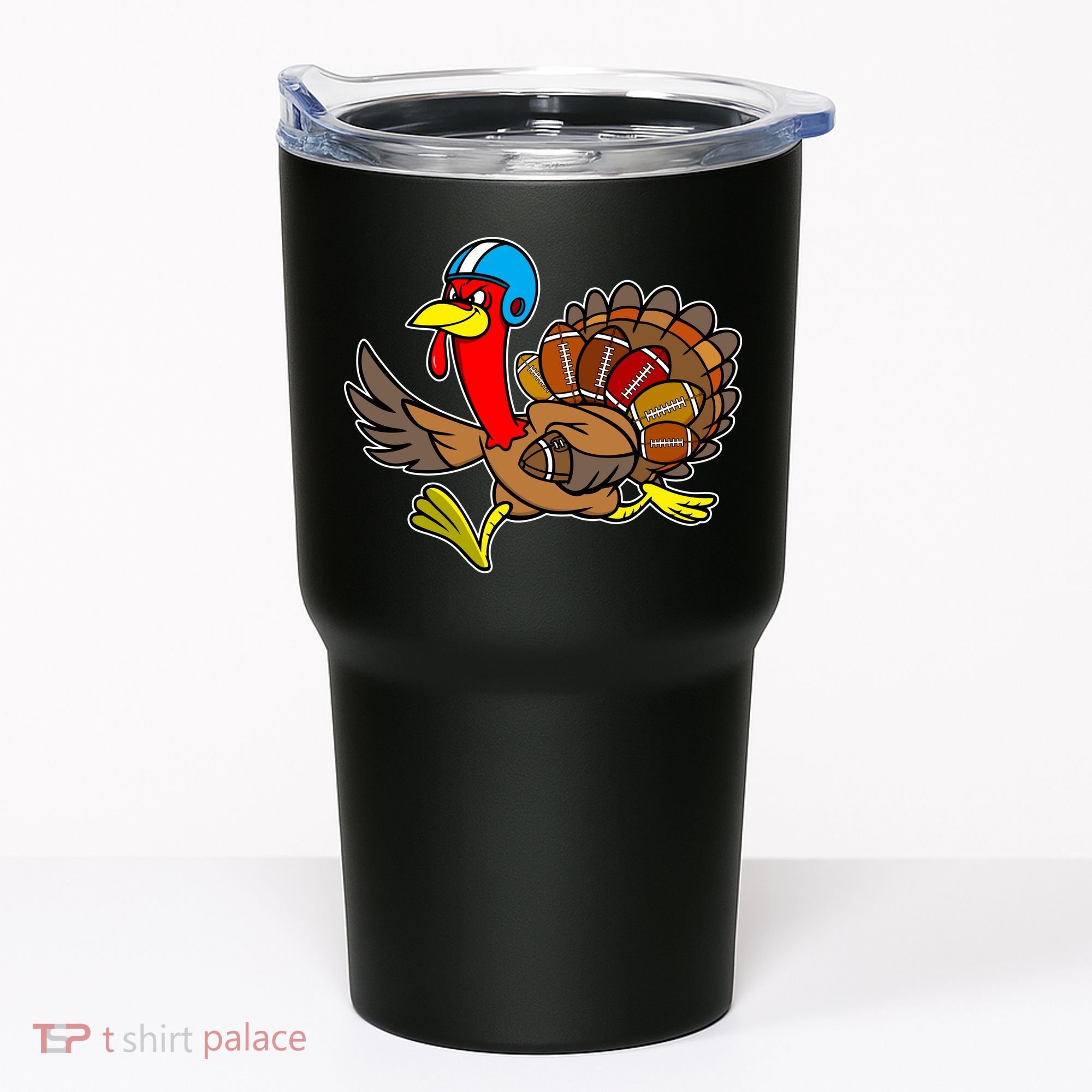 Thanksgiving Football Turkey Tumbler