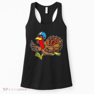 Thanksgiving Football Turkey Women's Tank Top