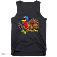 Thanksgiving Football Turkey Tank Top thumb 0