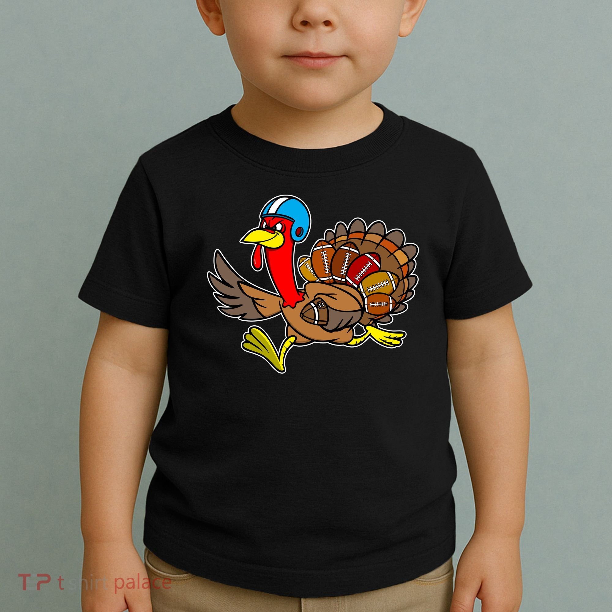 Thanksgiving Football Turkey Toddler T-Shirt