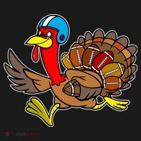 Thanksgiving Football Turkey Visor thumb 3