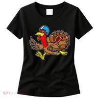 Thanksgiving Football Turkey Women's T-Shirt thumb 0