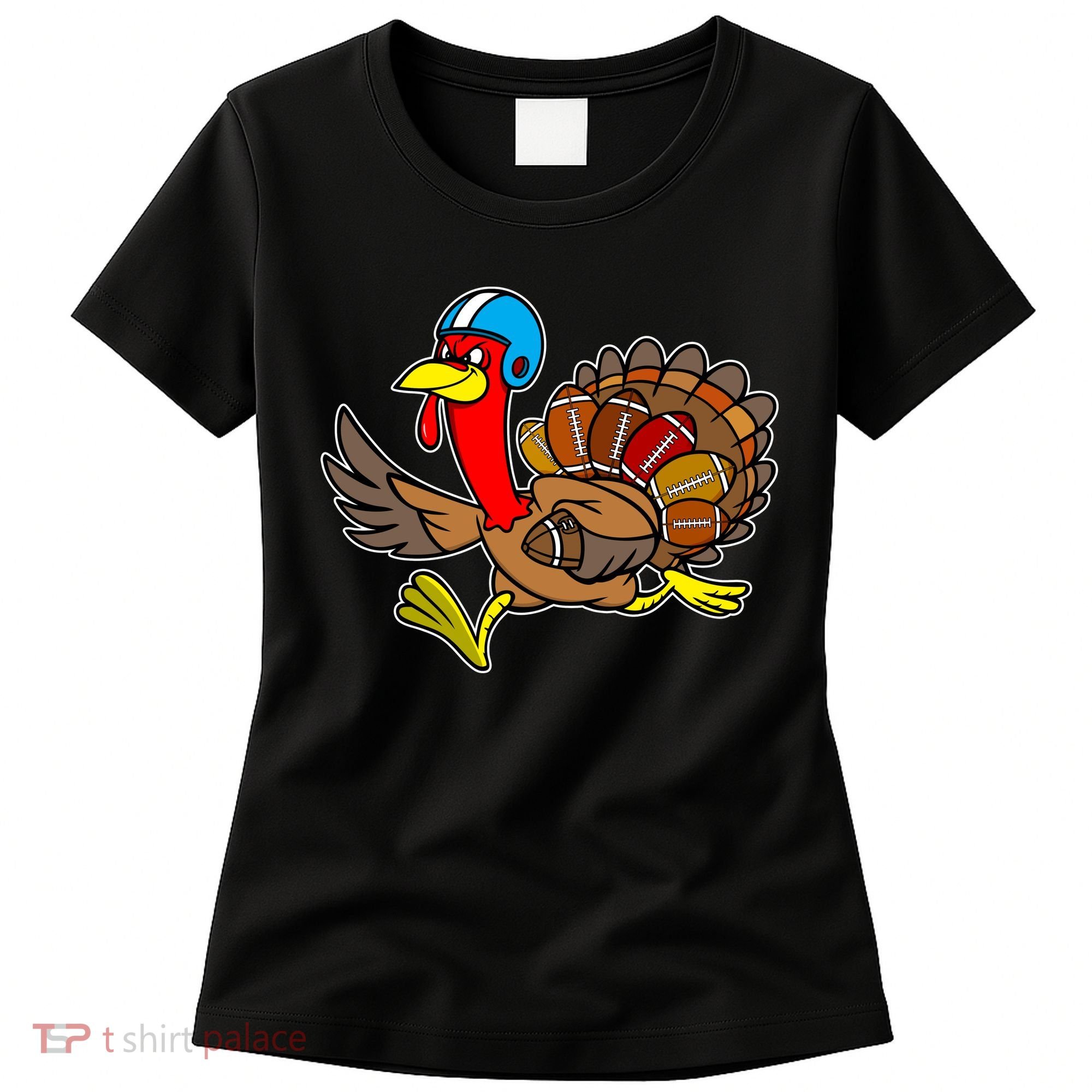 Thanksgiving Football Turkey Women's T-Shirt
