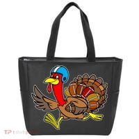 Thanksgiving Football Turkey Tote Bag thumb 0