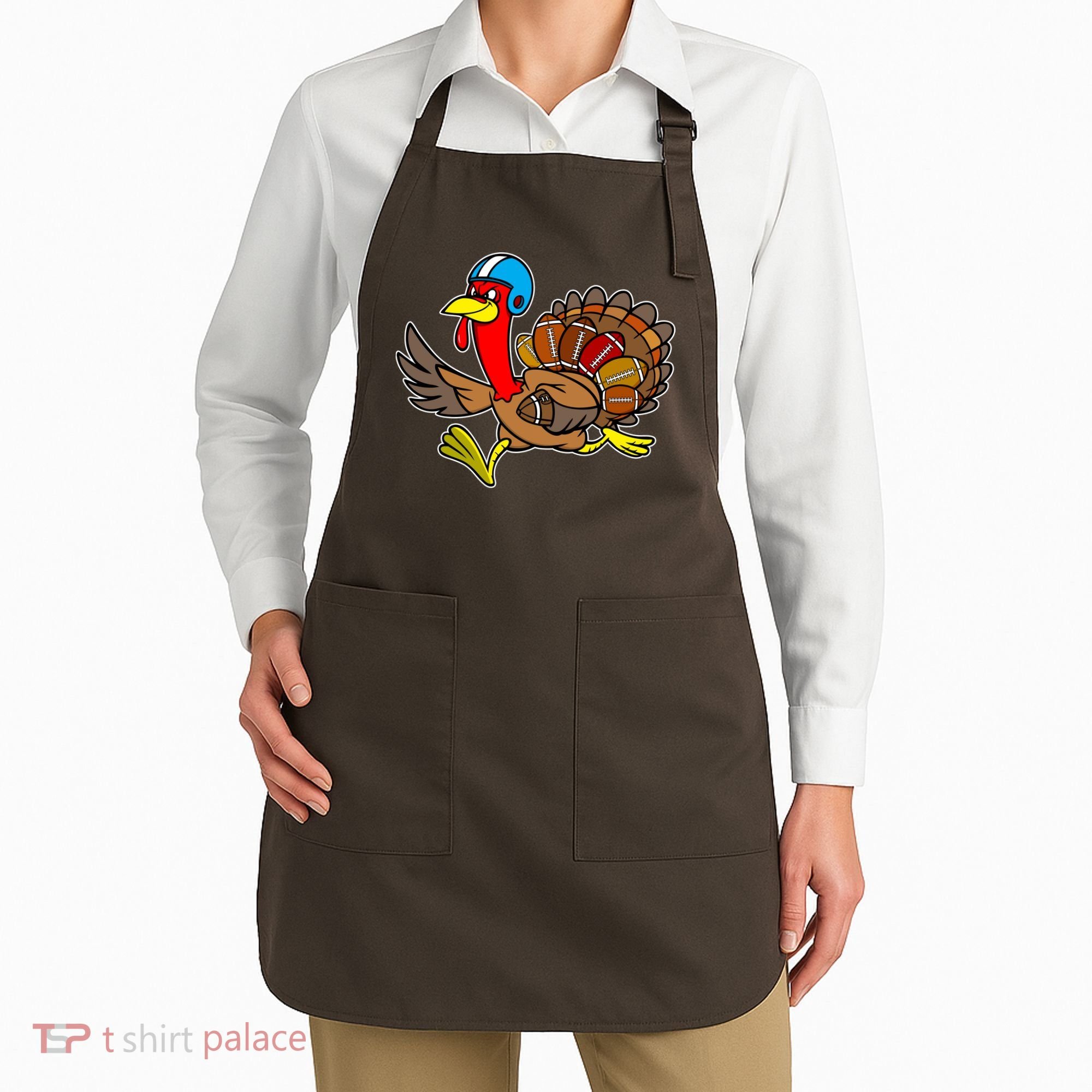 Thanksgiving Football Turkey Apron