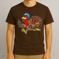 Thanksgiving Football Turkey T-Shirt thumb 3