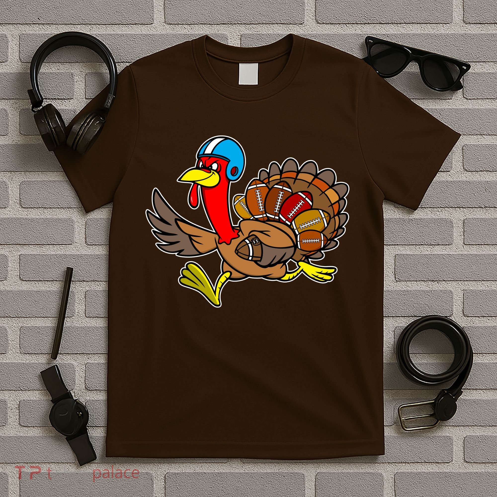 Thanksgiving Football Turkey T-Shirt