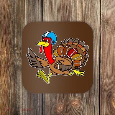 Thanksgiving Football Turkey Coaster