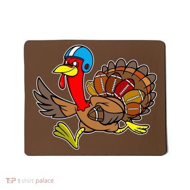 Thanksgiving Football Turkey Mousepad