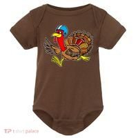 Thanksgiving Football Turkey Baby Bodysuit thumb 0