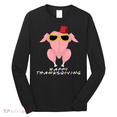 Thanksgiving Friends Funny Turkey Head Long Sleeve Shirt