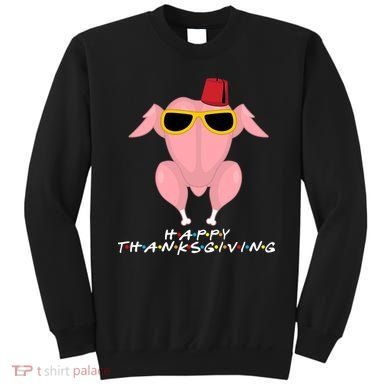Thanksgiving Friends Funny Turkey Head Sweatshirt