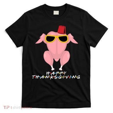Thanksgiving Friends Funny Turkey Head T-Shirt