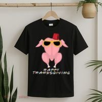Thanksgiving Friends Funny Turkey Head T-Shirt thumb 2