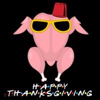 Thanksgiving Friends Funny Turkey Head Bucket Hat thumb 4