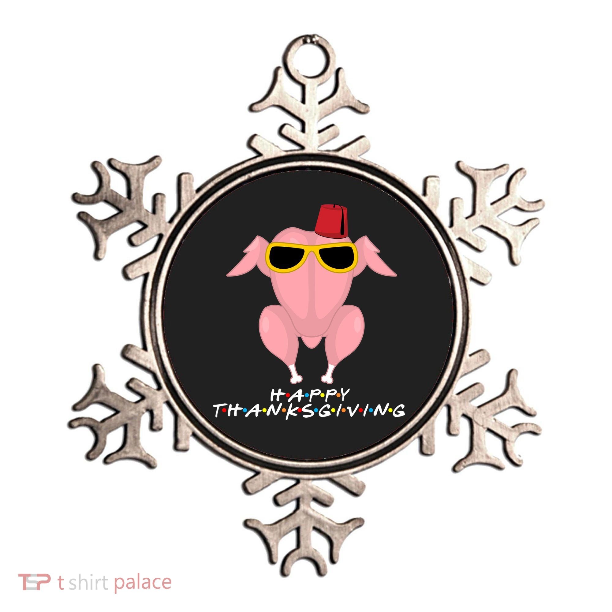 Thanksgiving Friends Funny Turkey Head Ornament