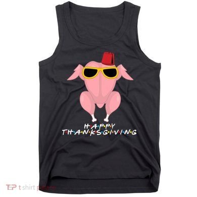 Thanksgiving Friends Funny Turkey Head Tank Top