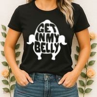Thanksgiving Get In My Belly Women's T-Shirt thumb 2