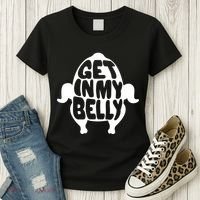 Thanksgiving Get In My Belly Women's T-Shirt thumb 3