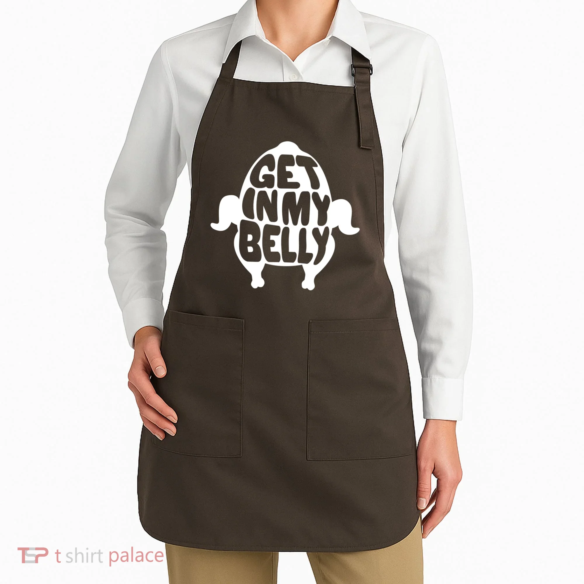 Thanksgiving Get In My Belly Apron