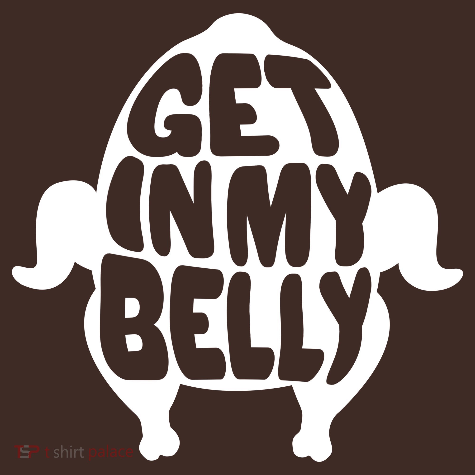 Thanksgiving Get In My Belly Kids Hoodie