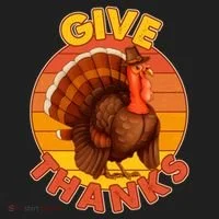 Thanksgiving Give Thanks Emblem Women's Sweatshirt thumb 2