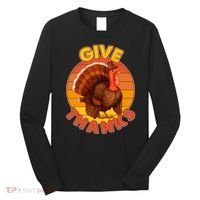 Thanksgiving Give Thanks Emblem Long Sleeve Shirt thumb 0