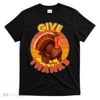 Thanksgiving Give Thanks Emblem T-Shirt thumb 0