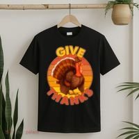 Thanksgiving Give Thanks Emblem T-Shirt thumb 2