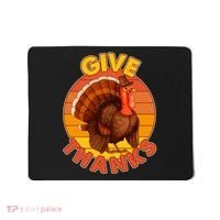 Thanksgiving Give Thanks Emblem Mousepad thumb 0