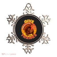 Thanksgiving Give Thanks Emblem Ornament thumb 0