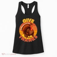 Thanksgiving Give Thanks Emblem Women's Tank Top thumb 0