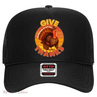 Thanksgiving Give Thanks Emblem Hat