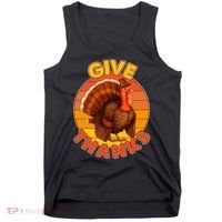 Thanksgiving Give Thanks Emblem Tank Top thumb 0