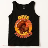 Thanksgiving Give Thanks Emblem Tank Top thumb 2