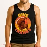 Thanksgiving Give Thanks Emblem Tank Top thumb 3