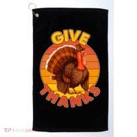 Thanksgiving Give Thanks Emblem Golf Towel thumb 0