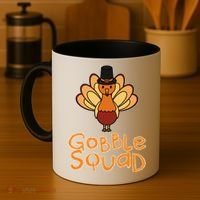 Thanksgiving Gobble Squad Coffee Mug thumb 4